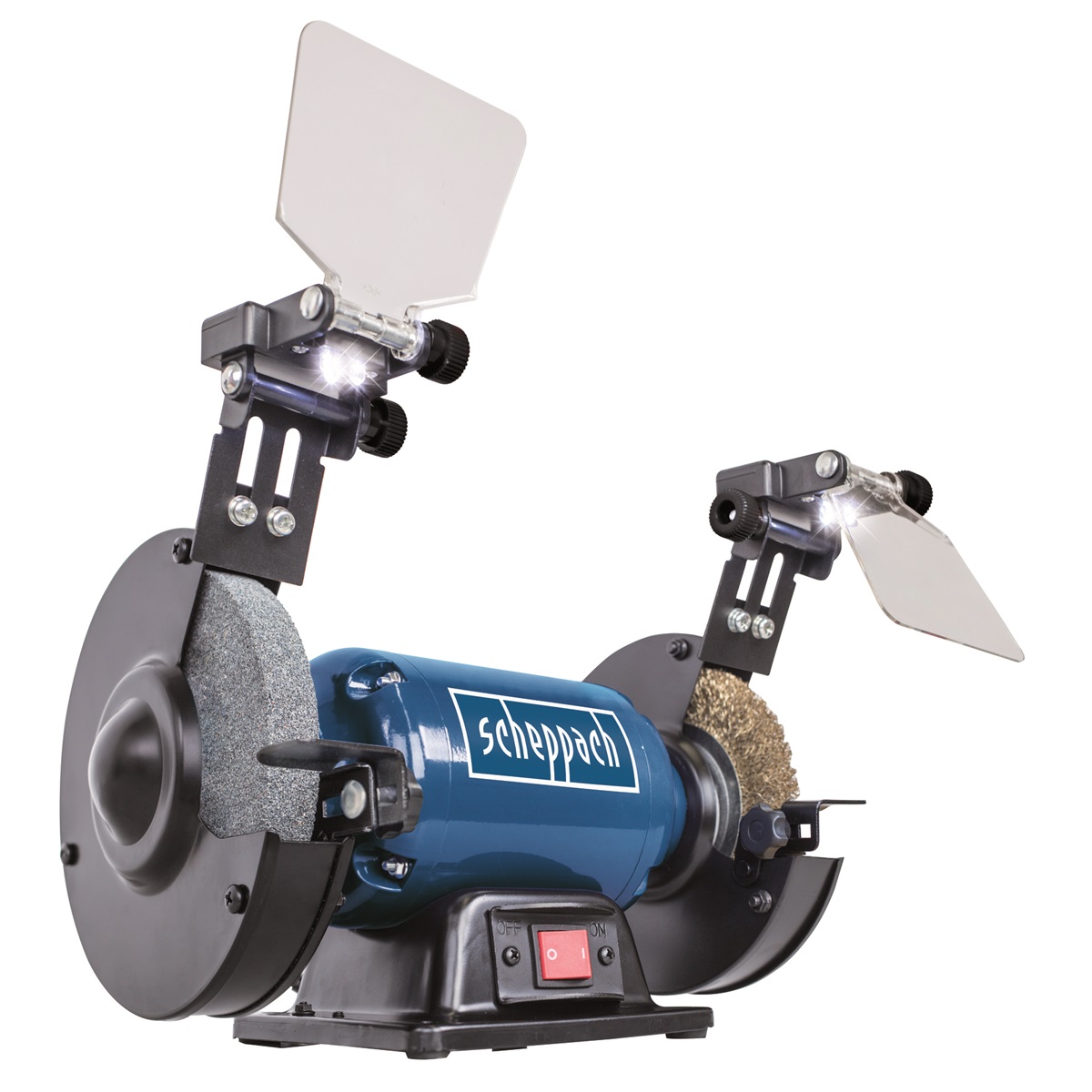 Scheppach kettős köszörű kefekoronggal 400W